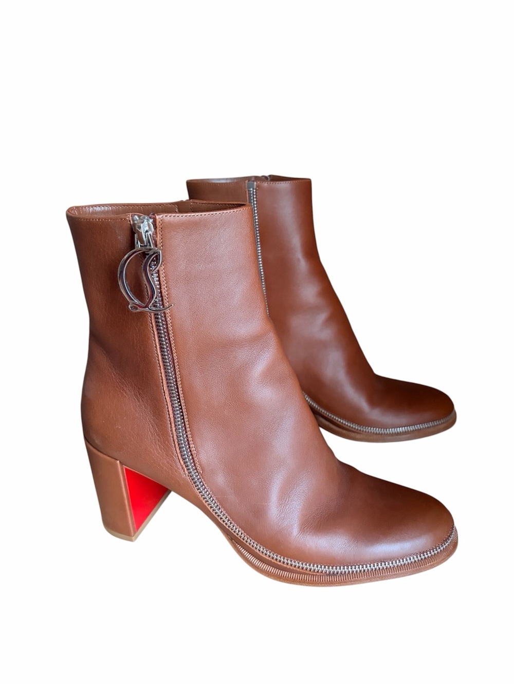 Christian Louboutin CL zip leather boots RETAIL 1,495 - Picture 5 of 11